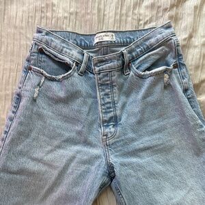 Abercrombie & Fitch Light Blue Straight Leg Jeans
